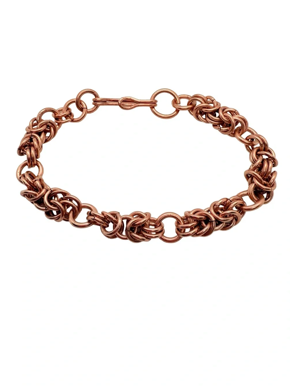 ✨ Gorgeous Handmade Byzantine Love Knot Chainmaille Bracelet ✨